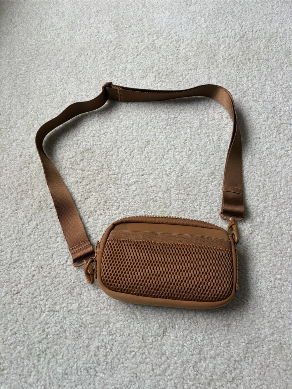 Quince tan Nylon Mini Crossbody Bag
